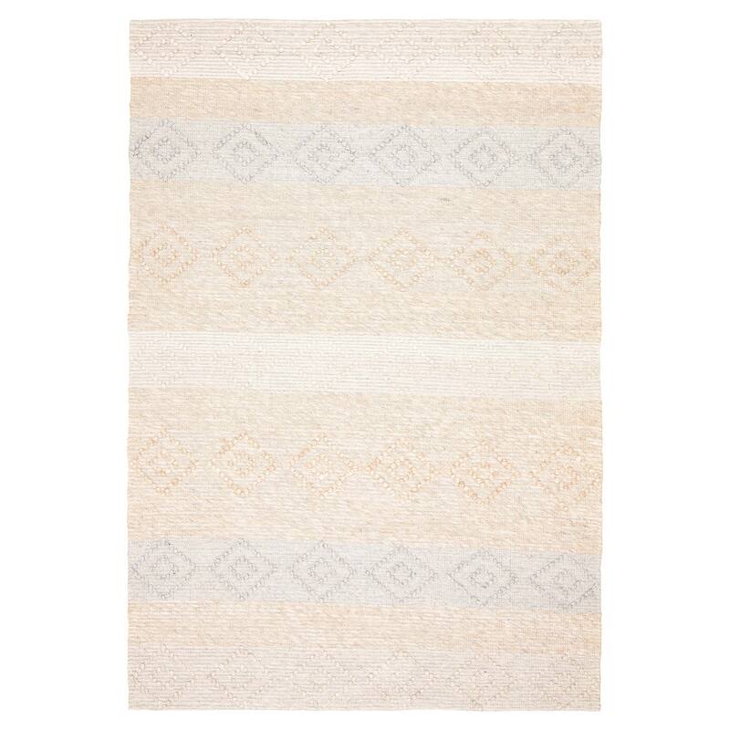 ECARPETGALLERY Braid weave Sienna Brown Wool Rug - 6'3 x 9'1 - Brown - 6'3 x 9'1