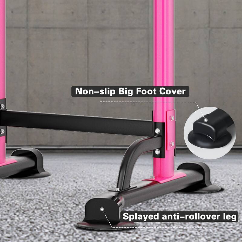 Adjustable Height Power Tower Pull Up Bar Station Home Gym Workout Equipment