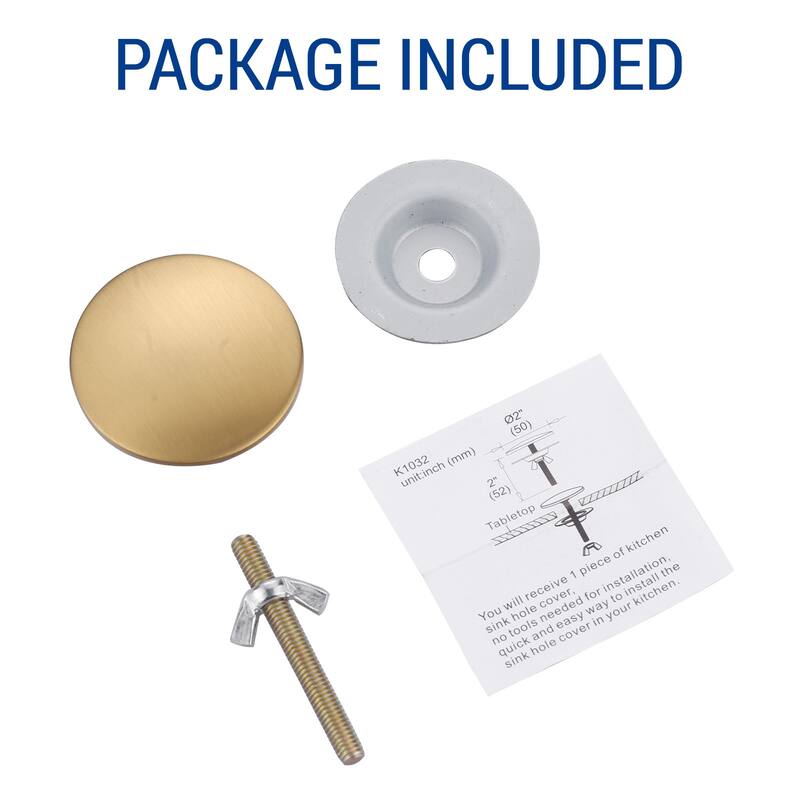 WOWOW Sink Hole Cover Fits 0.31 to 1.89" Holes, Easy Install