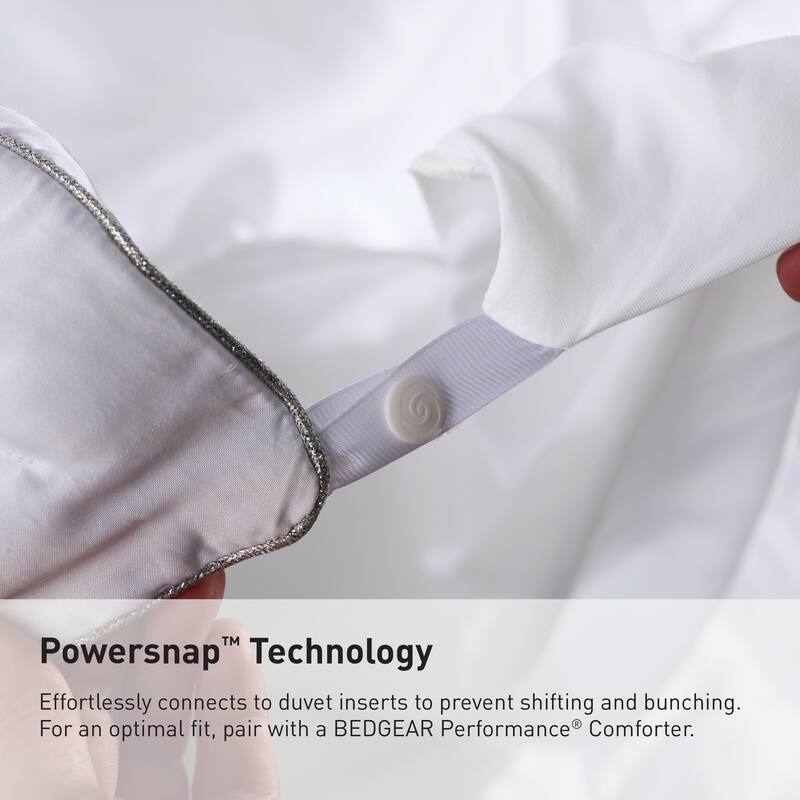 BEDGEAR Performance Duvet Cover and Sham Set - Moisture-Wicking Breathable Cooling Bedding