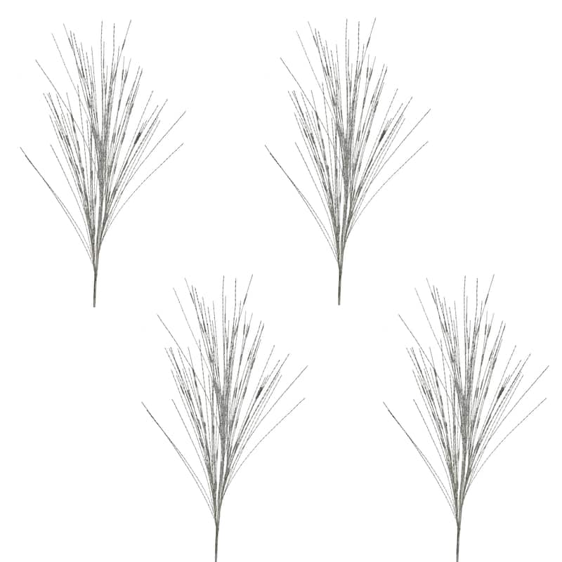 38" Twisted Metallic Grass Spray