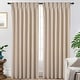 preview thumbnail 19 of 58, DriftAway Pinch Pleat Linen Textured Semi Sheer Solid Curtains Back Tabs 50" Width X 102" Length - Light Linen