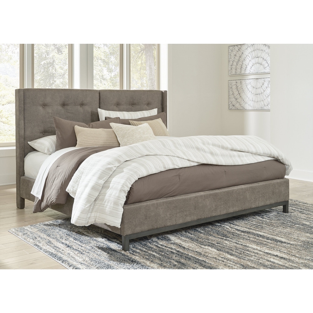 Macallister upholstered king bed deals