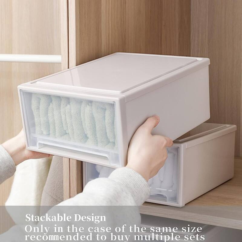 Stackable Plastic Storage Drawer Organizer Bed Bath & Beyond 39120096