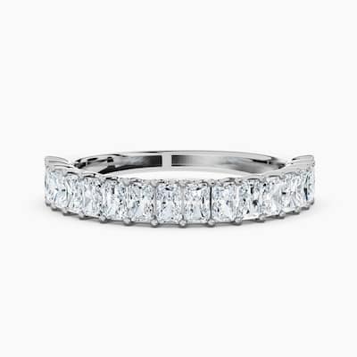 Auriya 14k Gold Radiant North-South Lab Grown Diamond Half Eternity Band 1.60 - 5.25 ct. tw. (F-G, VS)