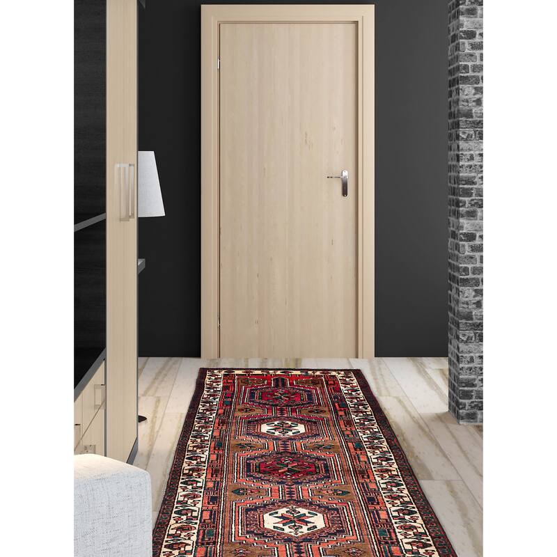 ECARPETGALLERY Hand-knotted Konya Anatolian Brown Wool Rug - 3'4 x 10'5