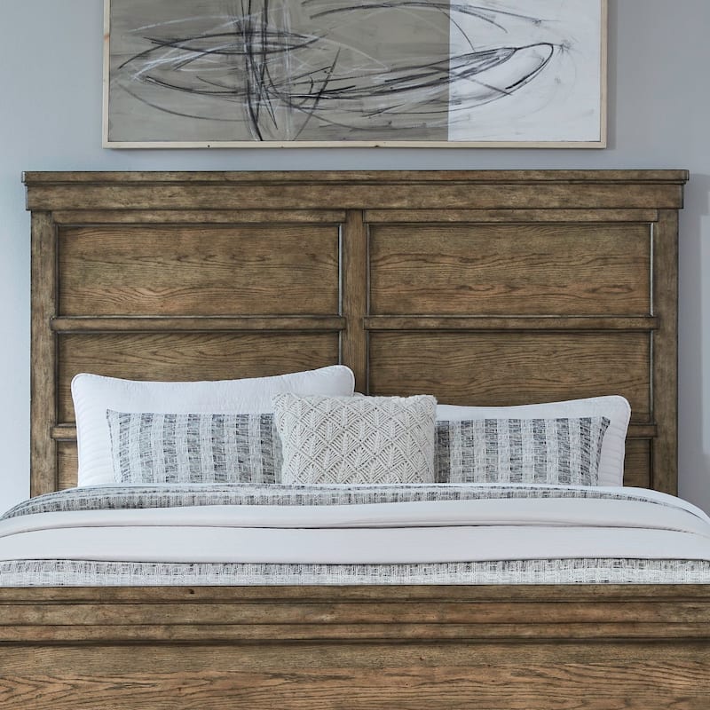 Liberty Furniture Carolina Park Oak Panel Bed Headboard - King or Queen - King