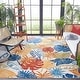preview thumbnail 4 of 37, SAFAVIEH Cabana Leala Indoor/ Outdoor Waterproof Patio Floral Rug 6' x 9' - Creme/Red