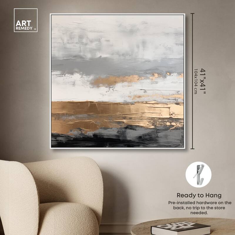 Moonlit Gold II Canvas by Art Remedy