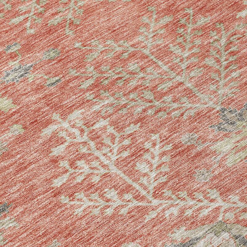 HomeRoots Floral Transitional Rectangle Outdoor Rug