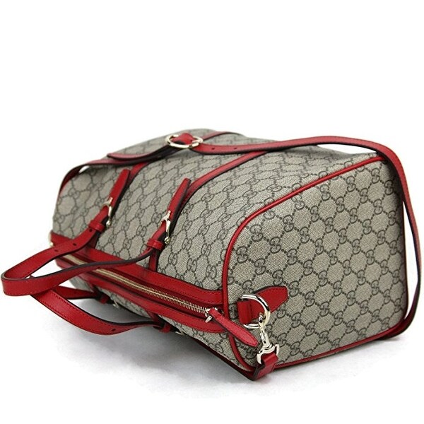 gucci supreme boston bag hibiscus