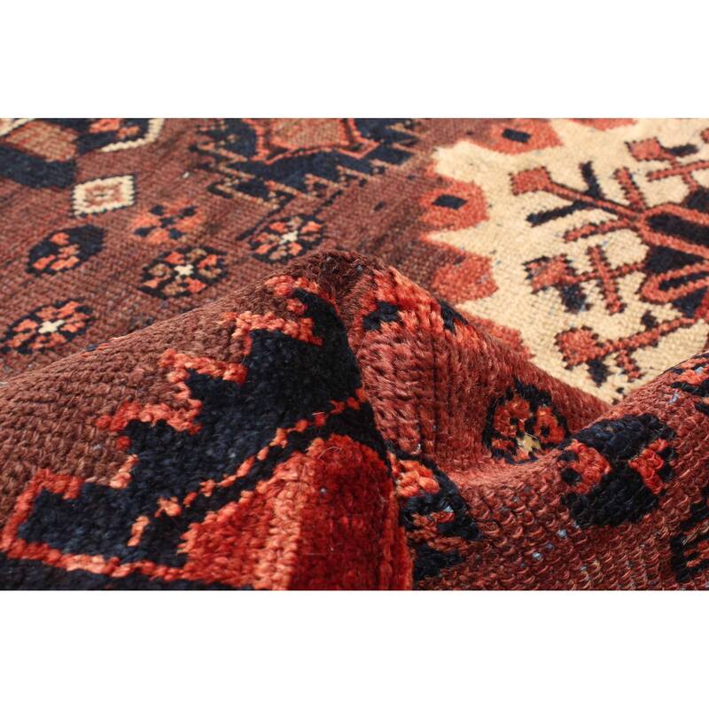 ECARPETGALLERY Hand-knotted Konya Anatolian Dark Brown Wool Rug - 4'6 x 6'0
