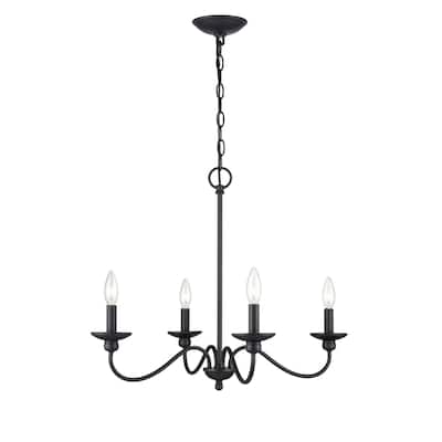 Millennium Lighting Delvona 4 Light 24" Wide Chandelier