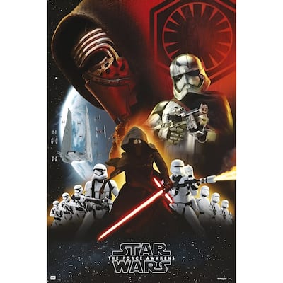Force Awakens - Empire Black Art Poster - 24 x 36 Inch