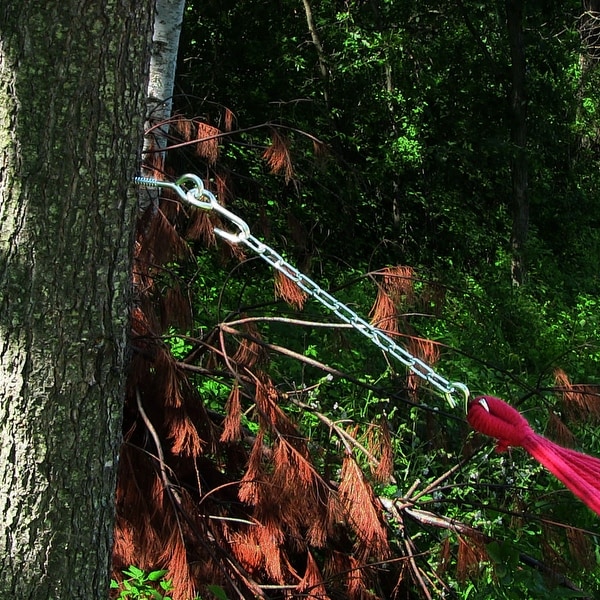 Sunnydaze Metal Hanging Chain Kit for Hammocks - 13-Inch Long Chains