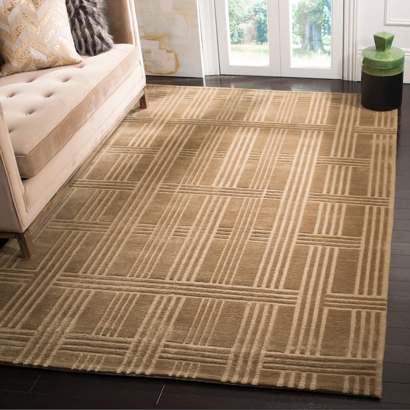 SAFAVIEH Couture Hand-knotted Knarik Wool/ Silk Rug
