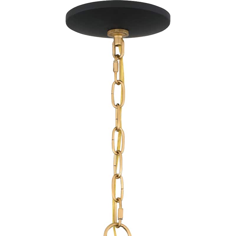 Seraphina 4-Light Brushed Weathered Brass Pendant Light