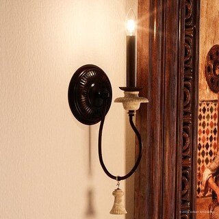 Luxury French Country Wall Sconce 17 25 H X 6 W With Art Nouveau Style Ancient Bronze Finish By Urban Ambiance Ping The Best