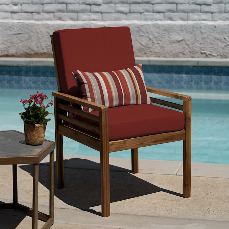 Outdoor Highback Dining Chair Cushion