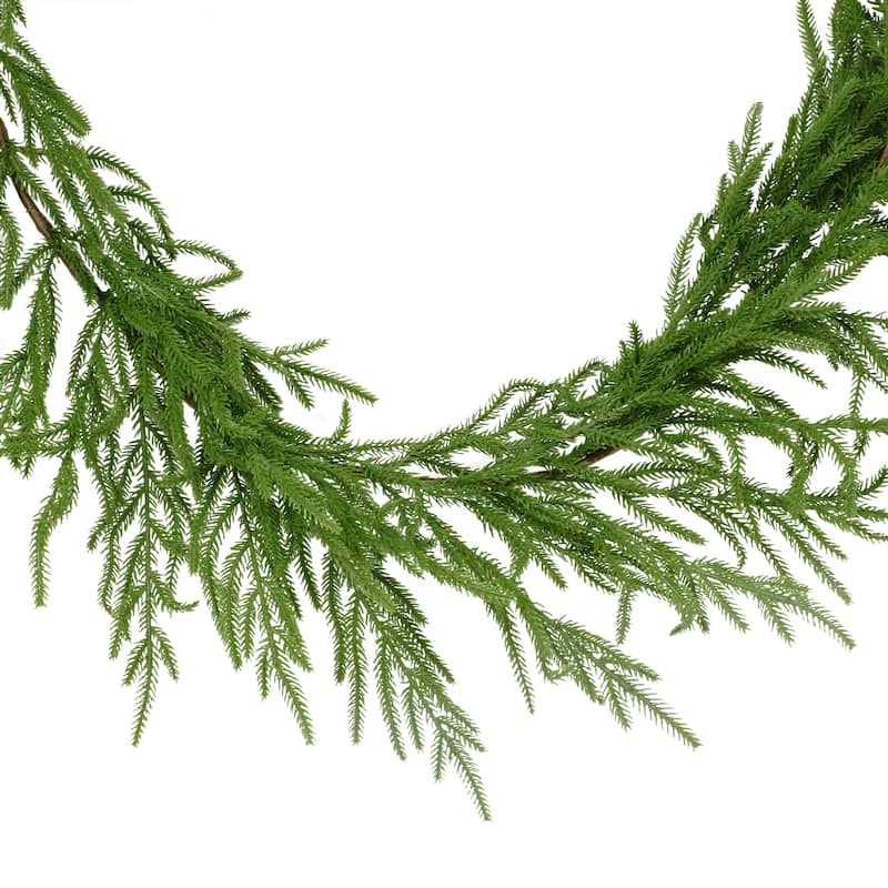 Puleo International 9 ft. x 10 in. Soft PE Garland - Green