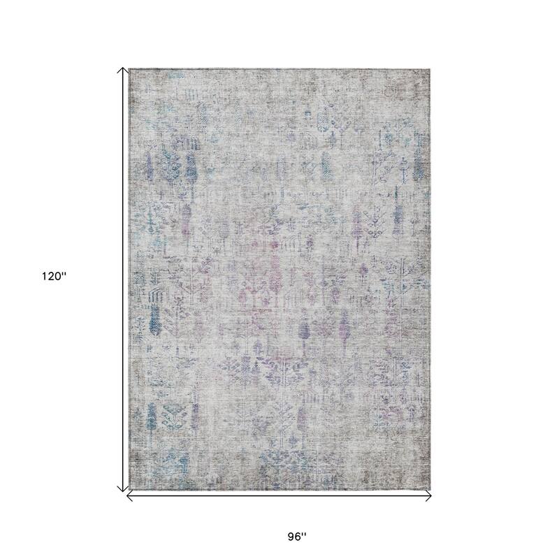 HomeRoots Floral Transitional Rectangle Outdoor Rug