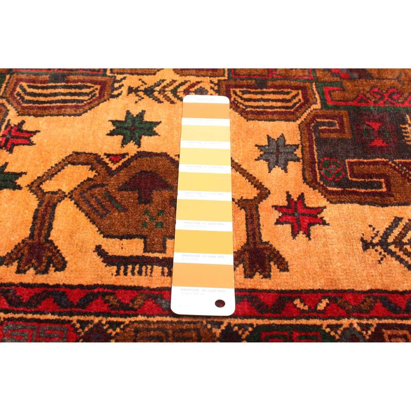 ECARPETGALLERY Hand-knotted Teimani Light Brown Wool Rug - 3'11 x 6'9