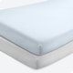 preview thumbnail 54 of 58, Bare Home Solid Ultra-Soft Crib Fitted Sheet Crib - 2 Pack - Sky Blue/Cloud Grey