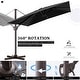 preview thumbnail 13 of 33, Outdoor Patio Umbrella 9 FT x 11 FT Cantilever-Offset Umbrella with No Base