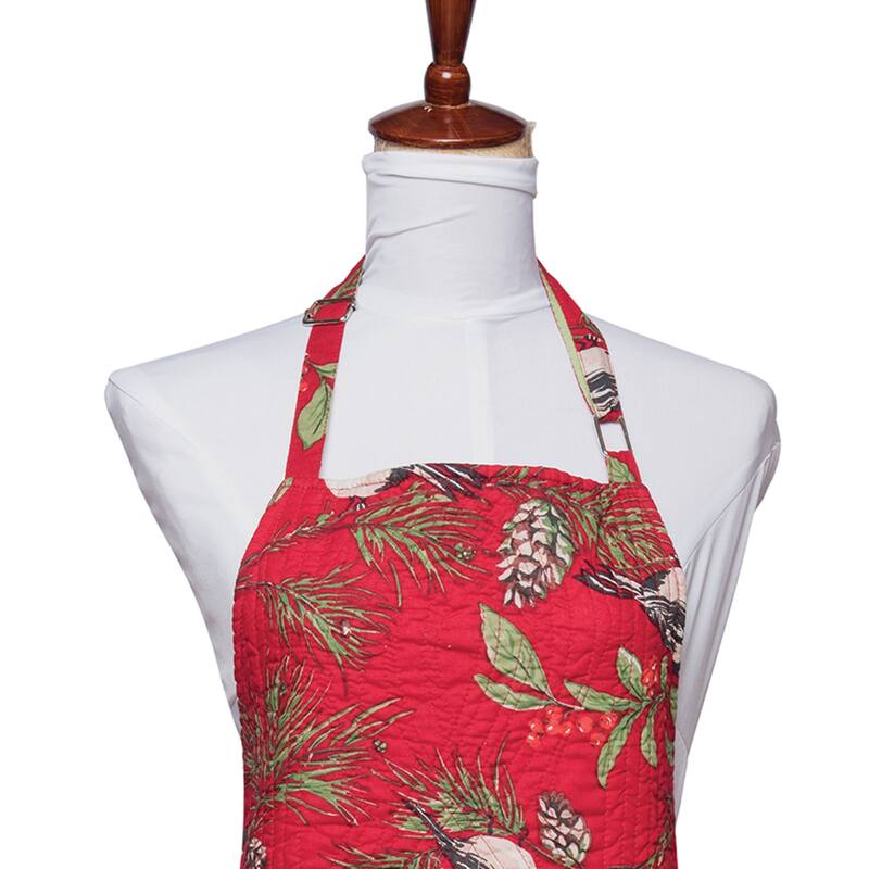 Chickadee Red Apron