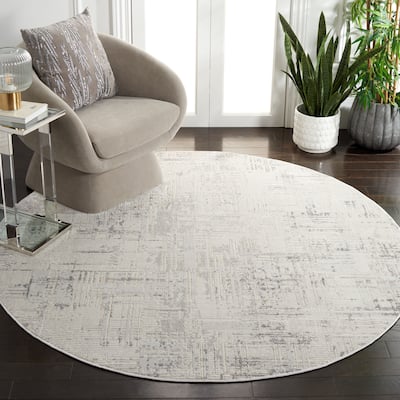 SAFAVIEH Whisper Mahtab Contemporary Fringe Rug