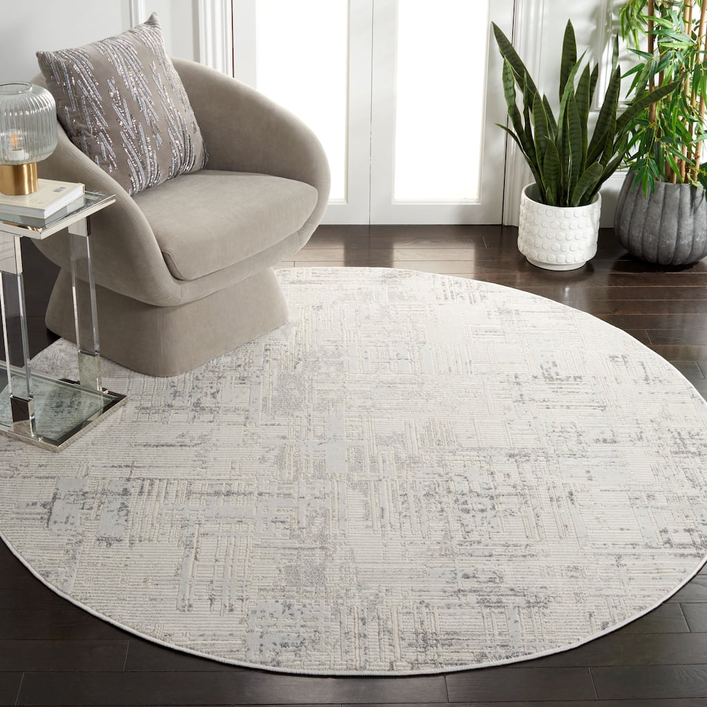 SAFAVIEH Whisper Mahtab Contemporary Fringe Rug