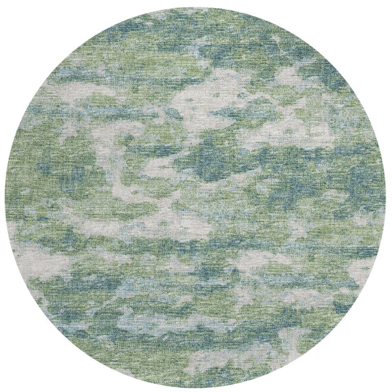 Indoor/ Outdoor Accord Modern Waves Washable Rug New