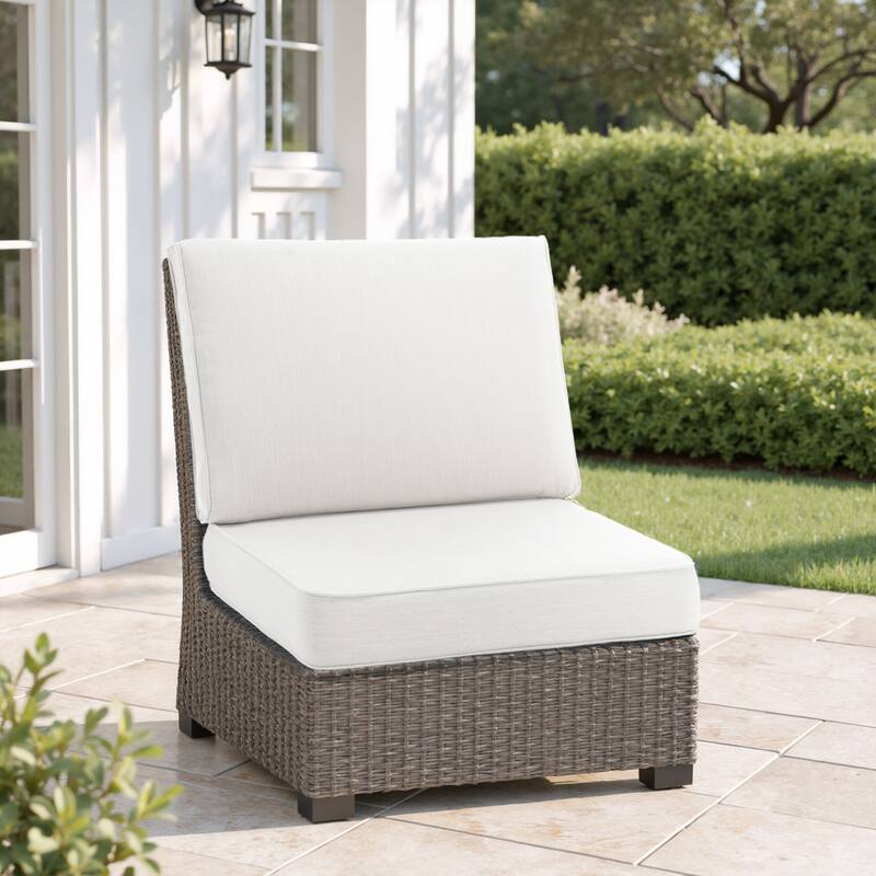 Outdoor 4.7" Thick Sunbrella Cushion Set with Back and Seat Cushions - Beige