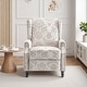 preview thumbnail 61 of 91, Linen Manual Upholstered Recliner with Wood Legs