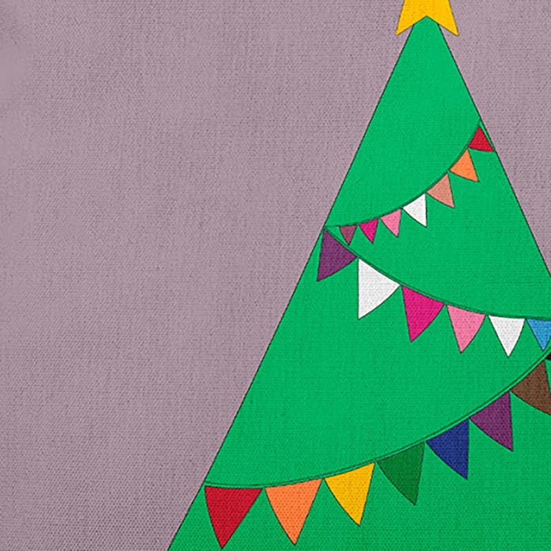 Pride Garland Christmas Tree Indoor/Outdoor Throw Pillow
