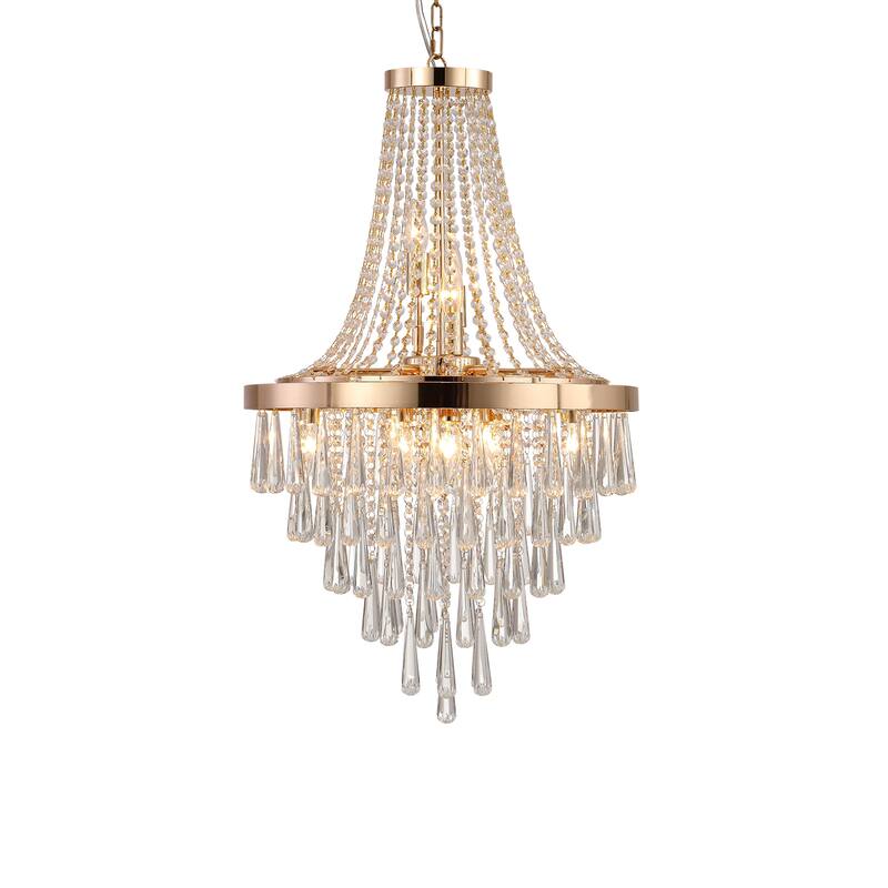 Glam Luxury Gold Crystal Chandeliers Ceiling Lighting for Dining Room ,Island,Hallway