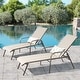 preview thumbnail 22 of 72, Outdoor Patio Lounger Aluminum Adjustable Chaise Lounge Chairs with Arms (Set of 2/4) - See Picture