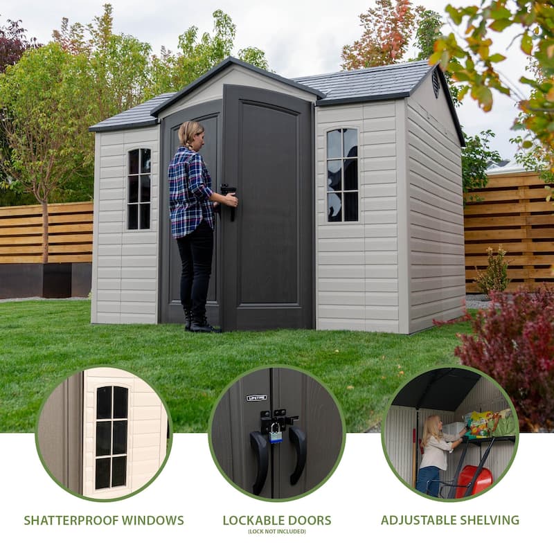 The Lifetime 10 ft. x 8 ft. Outdoor Storage Shed