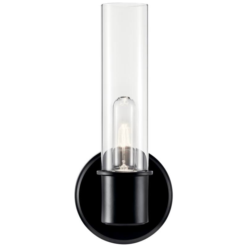 Aviv 1-Light Wall Sconce with Clear Glass Shade