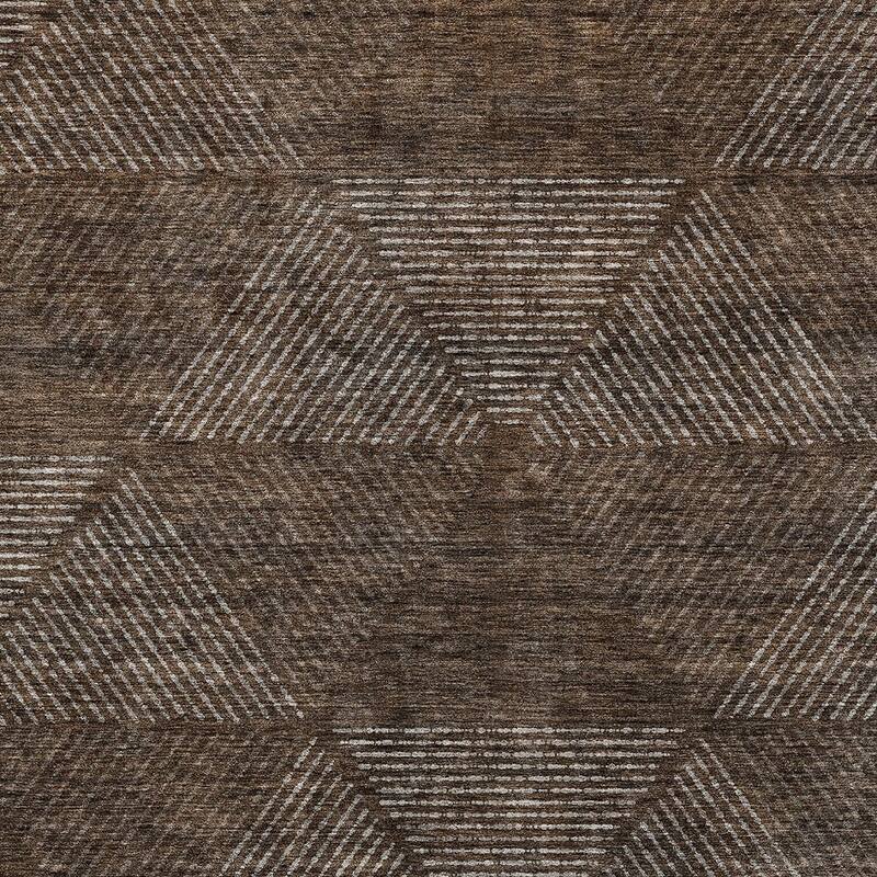 HomeRoots Geometric Transitional Rectangle Outdoor Rug