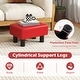 preview thumbnail 8 of 28, Gymax PU Leather Ottoman Rectangular Footrest Small Stool - See Details
