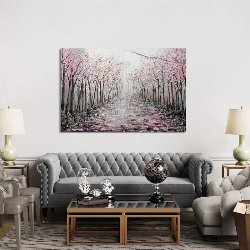 iCanvas "My Hope - Pink Gray" by Nada Khatib Canvas Print