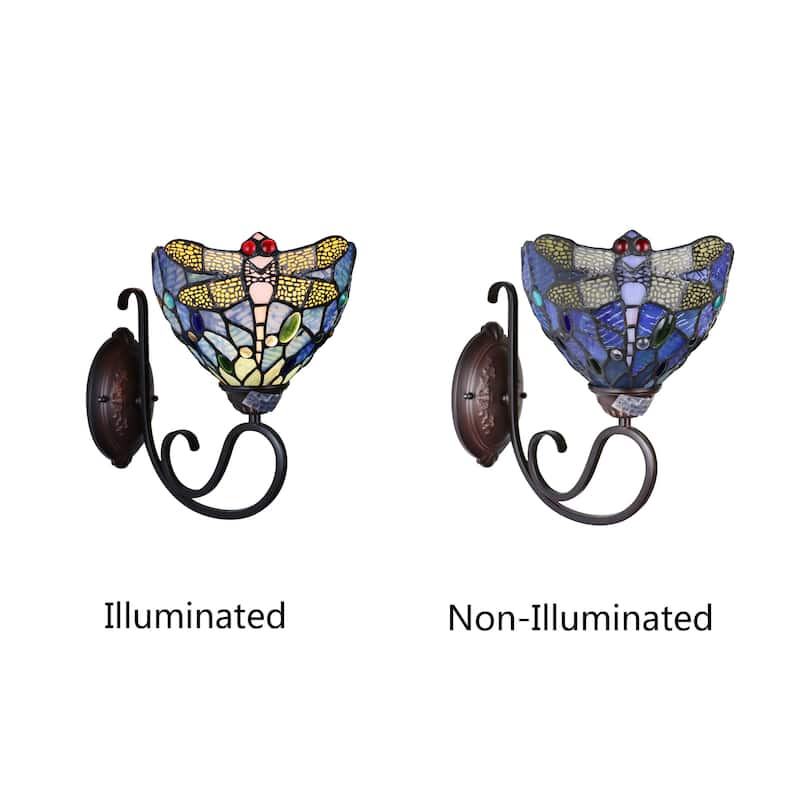 Dragonfly Design 1-light Dark Bronze Wall Sconce