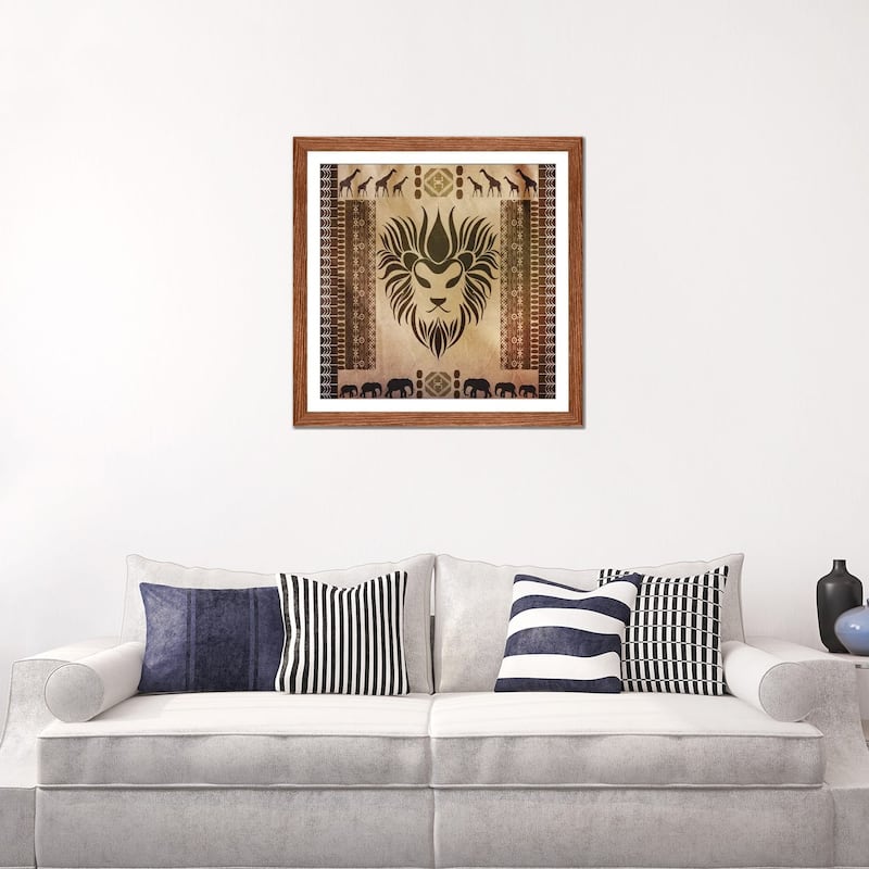 iCanvas "King of Africa" by Unknown Artist