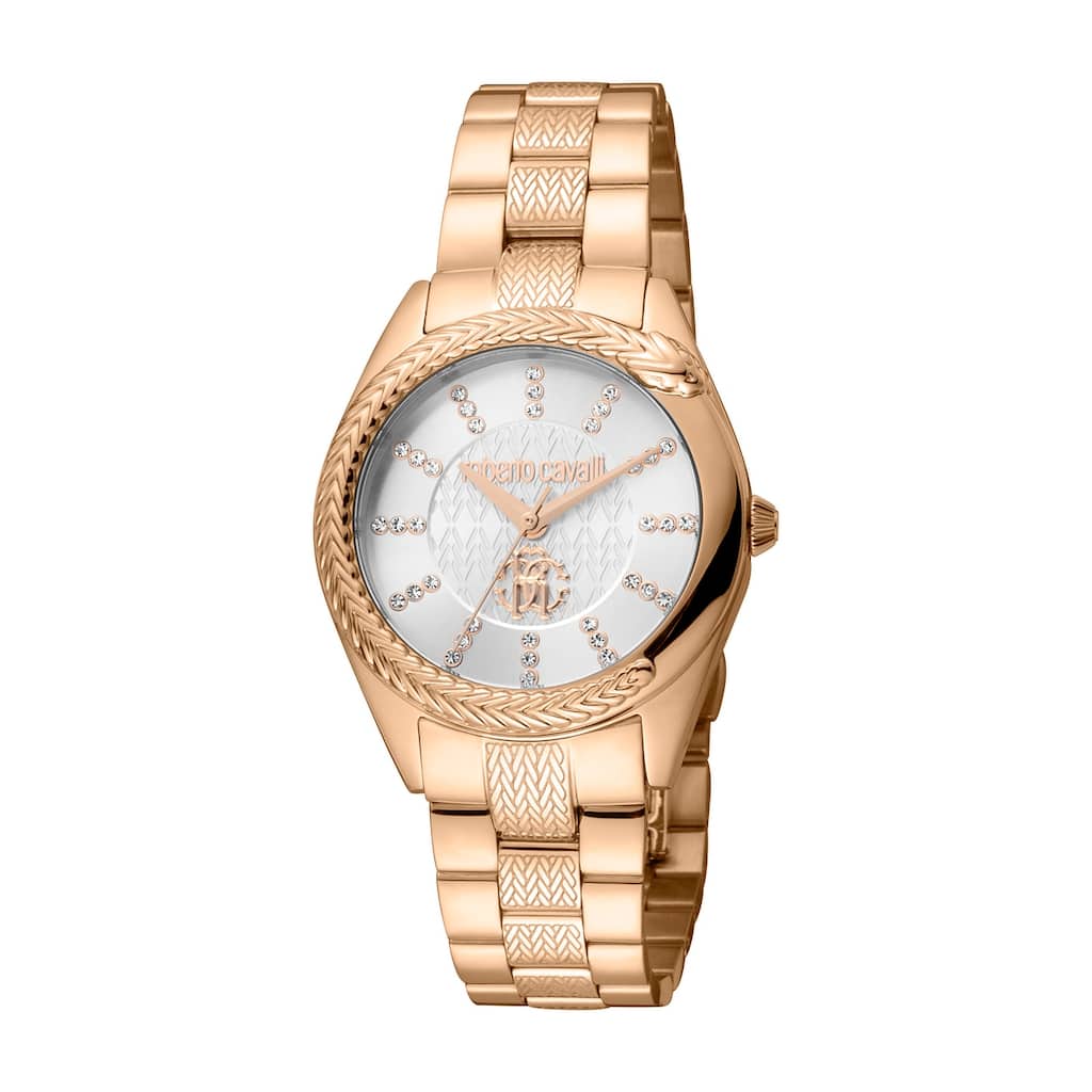 Roberto Cavalli Women RC5L038M0075 Quartz Watch - Rose-Tone