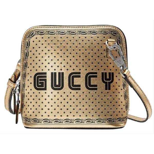 gucci black messenger bag women's