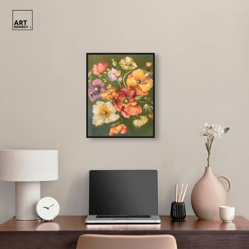 Twilight Tulips I Canvas by Art Remedy