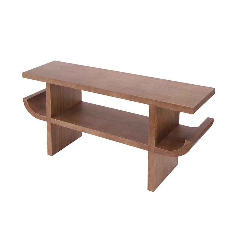 Christopher Knight Home - Modern Wood Console Table with Open Shelf