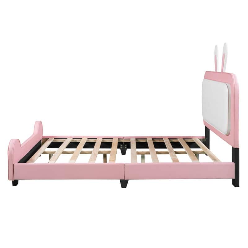 Full size Upholstered Rabbit-Shape Princess Bed ,Full Size Platform Bed ...
