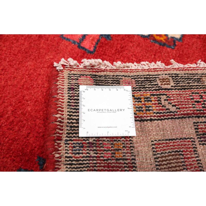 ECARPETGALLERY Hand-knotted Konya Anatolian Red Wool Rug - 4'9 x 9'0
